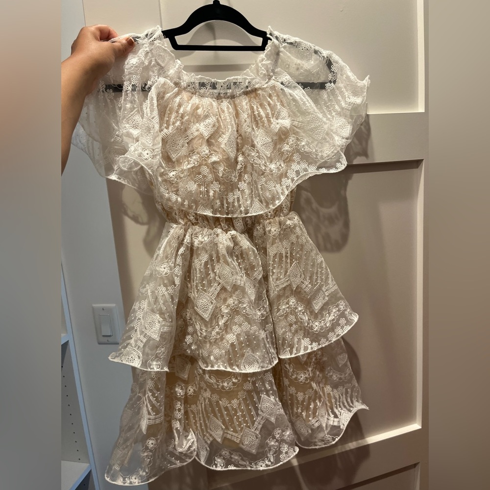 White lace dress
